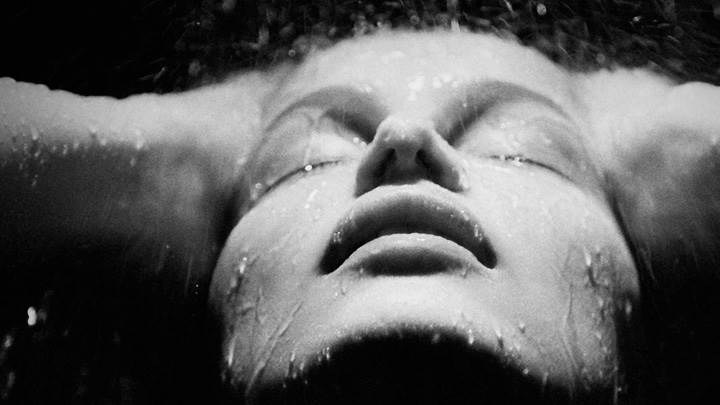 Laetitia Casta Black N White Closed Eyes Face Closeup
